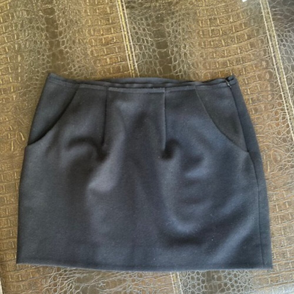 J CREW WOOL MINI SKIRT SZ 4